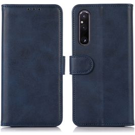 Mobigear Wallet Sony Xperia 1 V Hülle Klapphülle Geldbörse - Blau
