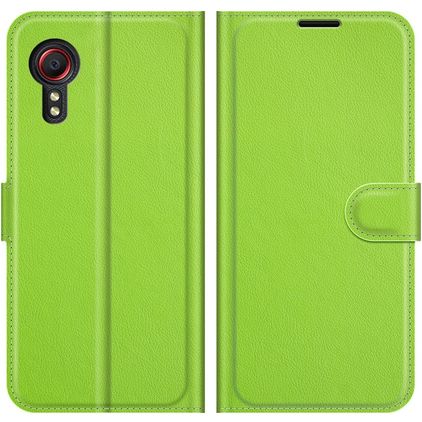 Mobigear Classic Samsung Galaxy Xcover 5 Hülle Klapphülle Geldbörse - Grün