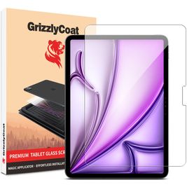 GrizzlyCoat Magic Applicator iPad Air 11 Zoll (2025) Panzerglas Gehärtetes Glas Displayschutz - Hüllenfreundlich + Applikator