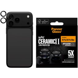 PanzerGlass Ceramic Hoops iPhone 18 Pro Panzerglas Kameralinsenschutz - Hüllenfreundlich - Schwarz