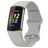 Mobigear Sport Dual Silikon Fitbit Charge 5 Armband Drückerschließe - Grau