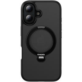 Valenta Frost iPhone 16 MagSafe Hülle Hardcase Backcover - Schwarz