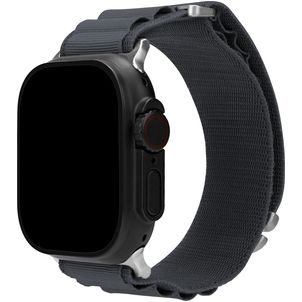 Mobilize Alpine Nylon Apple Watch Armband Dornschließe - 42/41/40/38 mm - Dark Grey