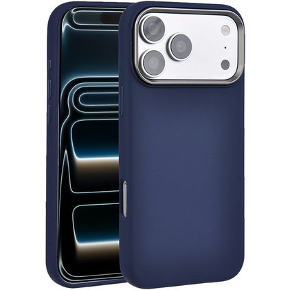 Valenta Silk iPhone 18 Pro Max Silikon MagSafe Backcover Shockproof - Dunkelblau