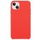 Mobigear Rubber Touch iPhone 15 Plus Silikon Hülle Backcover - Rot