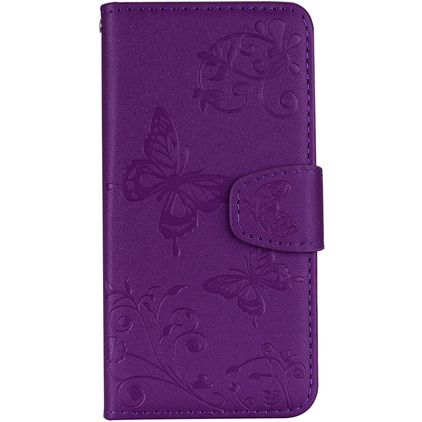 Mobigear Butterfly Xiaomi Mi 8 SE Hülle Klapphülle Geldbörse - Lila
