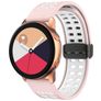Mobigear Sport Plus Mag Silikon Smartwatch Armband Magnetverschluss - 22-mm-Universalanschluss - Weiß / Pink