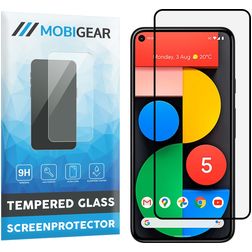 Mobigear Premium Google Pixel 5 Panzerglas Gehärtetes Glas Displayschutz - Hüllenfreundlich - Schwarz