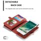 Caseme 008 iPhone SE (2020) Hülle Abnehmbare 2in1 Klapphülle Geldbörse - Rot
