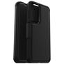 OtterBox Strada Samsung Galaxy S23 Plus Hülle Echtes Leder Klapphülle - Schwarz