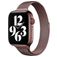 Mobigear Slim Loop Milanaise Apple Watch Armband Magnetverschluss - 49/46/45/44 mm - Braun