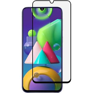 Mobigear Premium Samsung Galaxy M21 Panzerglas Gehärtetes Glas Displayschutz - Hüllenfreundlich - Schwarz