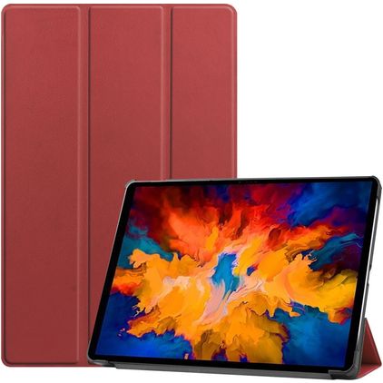 Mobigear Tri-Fold Lenovo Tab P11 Pro Gen 1 Hülle Klapphülle - Rot