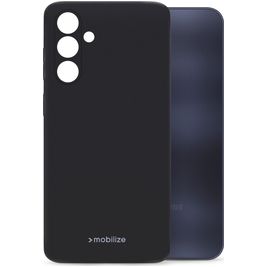 Mobilize Rubber Gelly Samsung Galaxy A25 Hülle Flexibles TPU Backcover - Matt Black