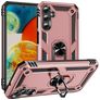 Mobigear Armor Ring Samsung Galaxy A24 Hülle Hardcase Backcover Stoßfest mit Ringhalter - Roségold