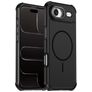 Mobigear Airbag Shockproof iPhone Air MagSafe Hülle Hardcase Backcover Stoßfest - Schwarz