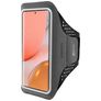 Mobiparts Comfort Fit Handyhalterung Joggen Samsung Galaxy A72 Sporthülle Neopren Sportarmband - Schwarz
