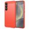 Mobigear Brushed Slim Samsung Galaxy S25 Plus Hülle Flexibles TPU Backcover - Rot