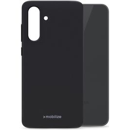 Mobilize Rubber Gelly Samsung Galaxy A36 Hülle Flexibles TPU Backcover - Schwarz