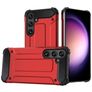 Mobigear Outdoor Samsung Galaxy S24 Hülle Hardcase Backcover Stoßfest - Rot