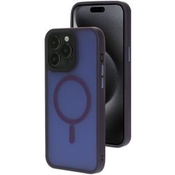 Mobiparts Hardcover iPhone 15 Pro Max MagSafe Hardcase Backcover - Satin Purple