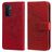 Mobigear Flowers OPPO A74 5G Hülle Klapphülle Geldbörse - Rot