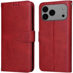 Mobigear Wallet iPhone 17 Pro Max Hülle Klapphülle Geldbörse - Rot