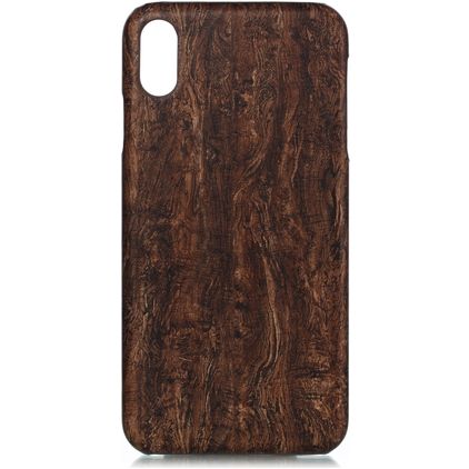 Mobigear Nature iPhone XS Max Hülle Flexibles TPU Backcover - Ebony