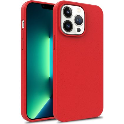 Mobigear Bio iPhone 15 Hülle Umweltfreundliches Backcover - Rot