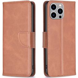 Mobigear Excellent iPhone 15 Pro Max Hülle Klapphülle Geldbörse - Braun