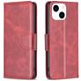 Mobigear Excellent iPhone 15 Hülle Klapphülle Geldbörse - Rot