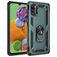 Mobigear Armor Ring Samsung Galaxy A41 Hülle Hardcase Backcover Stoßfest mit Ringhalter - Grün