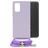 Mobilize Lanyard Gelly Samsung Galaxy A13 4G Flexibles TPU Handykette - Pastel Purple