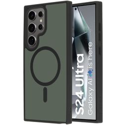 Mobiparts Hardcover Samsung Galaxy S24 Ultra MagSafe Hülle Hardcase Backcover - Satin Black