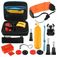 Puluz GoPro Mount Zubehör Starter Pack 14 Teile + Tasche Schwarz