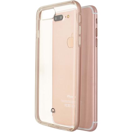 Mobilize Gelly Plus iPhone 7 Plus Hülle Flexibles TPU Backcover - Transparent / Roségold