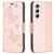 Mobigear Butterfly Samsung Galaxy S23 Hülle Klapphülle Geldbörse - Roségold