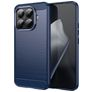 Mobigear Brushed Slim Xiaomi 15T Pro Hülle Flexibles TPU Backcover - Blau
