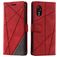 Mobigear Rhombus Samsung Galaxy Xcover 7 Hülle Klapphülle Geldbörse - Rot