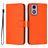 Mobigear Urban Wallet Motorola Moto G04 Hülle Klapphülle Geldbörse - Orange