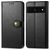 Mobigear Snap Button Google Pixel 7 Pro Hülle Klapphülle Geldbörse - Schwarz