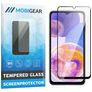 Mobigear Premium Samsung Galaxy A23 Panzerglas Gehärtetes Glas Displayschutz - Hüllenfreundlich - Schwarz