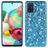 Mobigear Glitter Samsung Galaxy A71 Hülle Hardcase Backcover - Blau