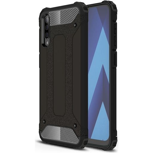 Mobigear Outdoor Samsung Galaxy A50 Hülle Hardcase Backcover Stoßfest - Schwarz