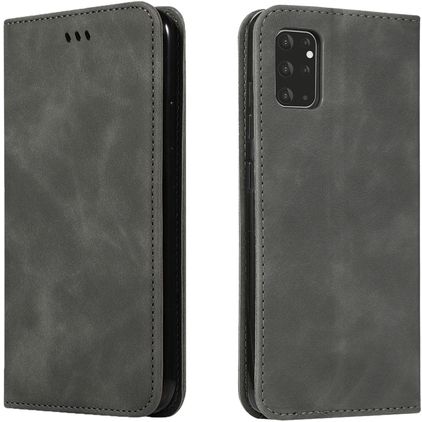 Mobigear Retro Slim Samsung Galaxy S20 Plus Hülle Klapphülle Geldbörse - Schwarz
