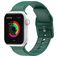 Mobigear Dashed Silikon Apple Watch Armband Dornschließe - 42/41/40/38 mm - Grün