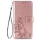 Mobigear Clover Samsung Galaxy A52 Hülle Klapphülle Geldbörse - Roségold