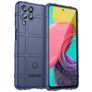 Mobigear Rugged Shield Samsung Galaxy M53 Hülle Flexibles TPU Backcover Stoßfest - Blau