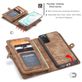 Caseme 008 Samsung Galaxy S20 Hülle Abnehmbare 2in1 Klapphülle Geldbörse - Braun