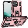 Mobigear Armor Ring iPhone 18 Pro Hülle Hardcase Backcover Stoßfest mit Ringhalter - Roségold